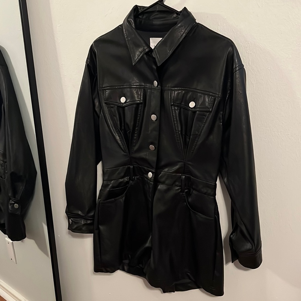 The Souther Bunny Faux Leather Romper